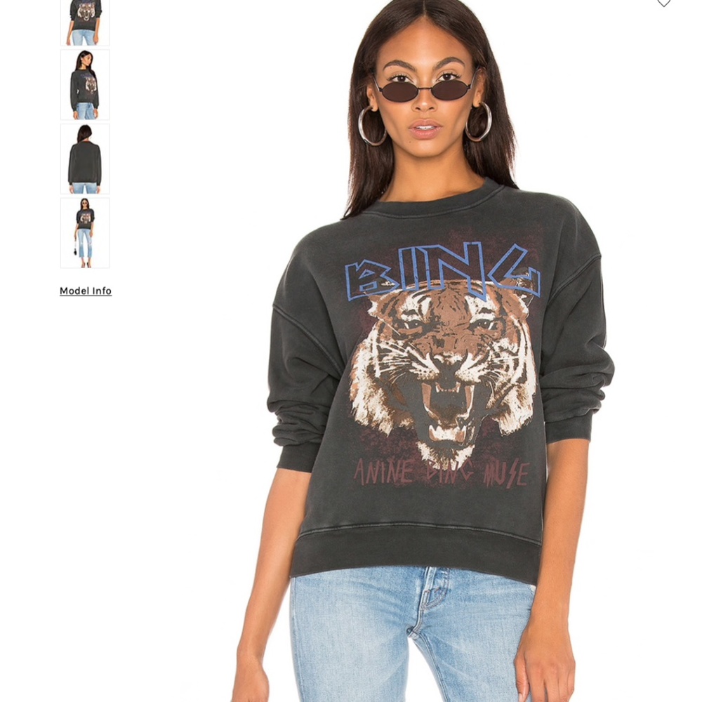 Anine Bing Tiger Sweatshirt